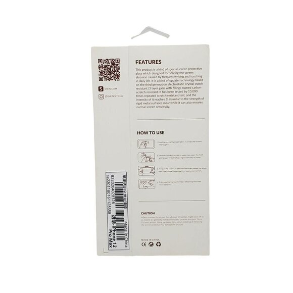 iphone 12 Pro Max Screen Protector 1 Piece - Picture 3 of 3
